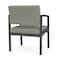 Lesro Lenox Steel Wide Guest Chair Metal Frame, Charcoal, OH Eucalyptus Upholstery LS1201 - alternate 2